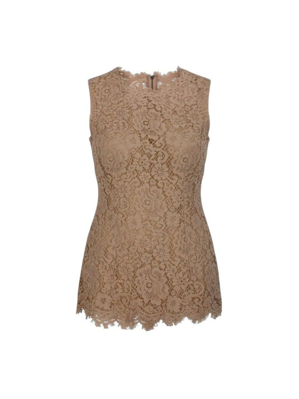 Dolce & Gabbana Sleeveless Lace Blouse All Baby Pink 36